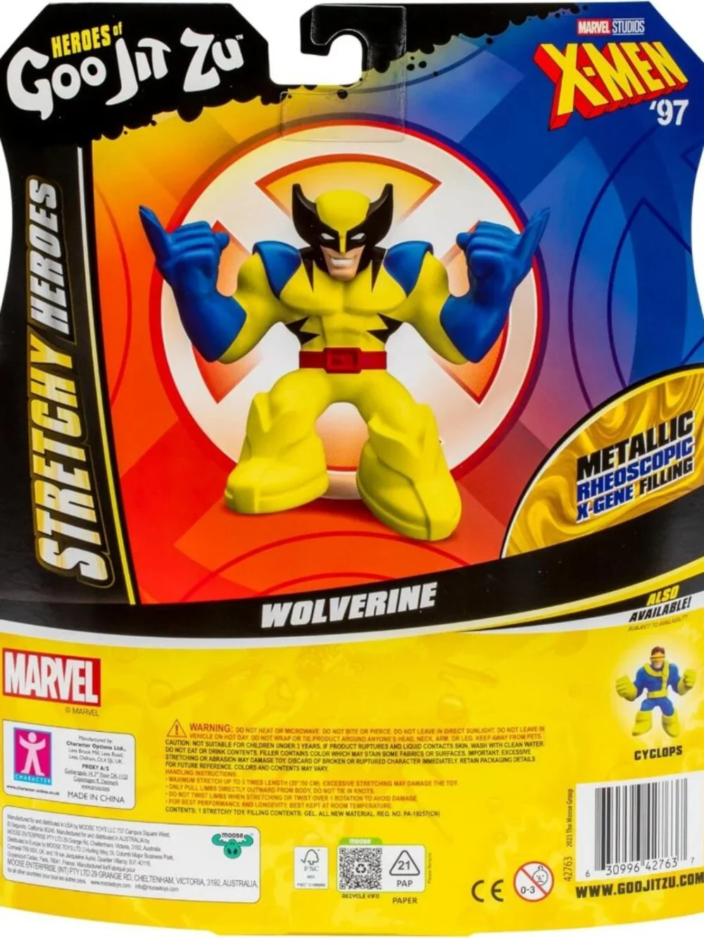 Stretchy Action Figure - X-Men Wolverine with Metallic Filling, Expands 3X Size